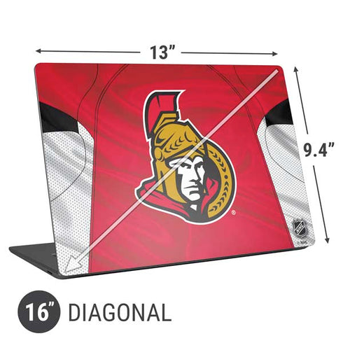 NHL Ottawa Senators Home Jersey Universal Laptop 16in (13 x 9.4in) Skin